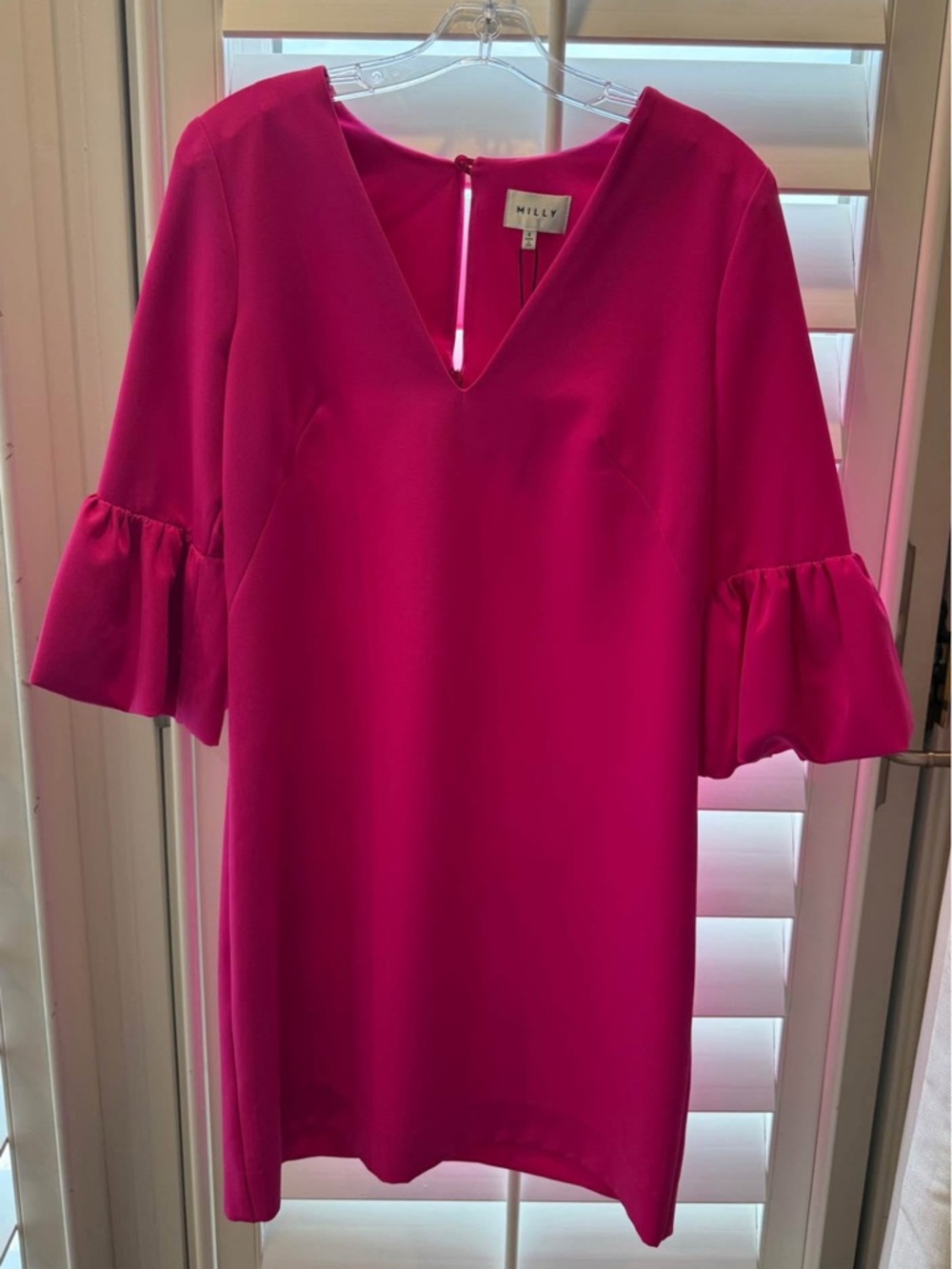 Milly Ruffle Sleeve Mini Dress